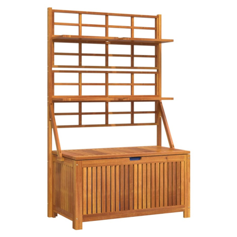 vidaXL Úložný box s treláží 99 x 50 x 160 cm masivní akáciové dřevo
