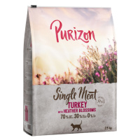 Purizon Single Meat krůtí s květy vřesu - 2,5 kg