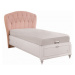 Dětská postel s úložným prostorem carmen 100x200cm - bílá/růžová