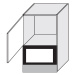 ArtExt Kuchyňská skříňka horní vysoká pro mikrovlnnou troubu BONN | W4MK 60 Barva korpusu: Lava