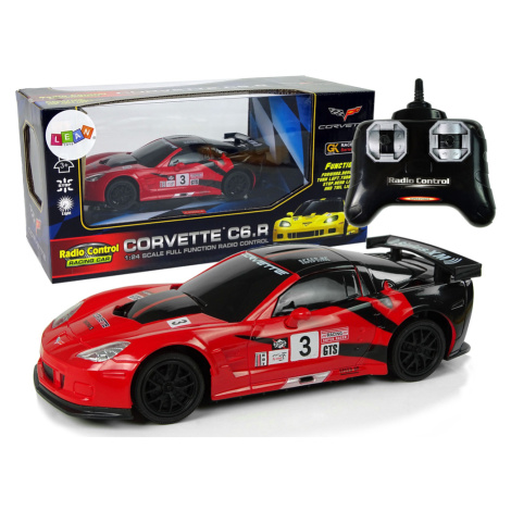 mamido  Sportovní auto na dálkové ovládání RC Corvette 1:24 červené