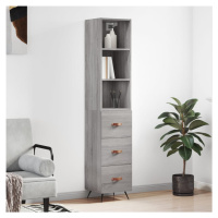 vidaXL Skříň highboard šedá sonoma 34,5 x 34 x 180 cm kompozitní dřevo