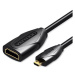 Vention Micro HDMI (M) to HDMI (F) Extension Cable / Adapter 1M Black