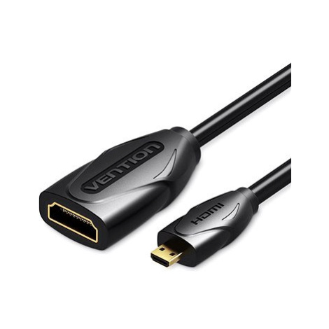 Vention Micro HDMI (M) to HDMI (F) Extension Cable / Adapter 1M Black