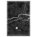 Mapa Cork black, 26.7 × 40 cm