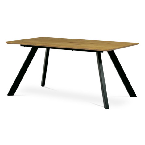 Stůl jídelní 160x90x75 cm, deska MDF, 3D dekor divoký dub Autronic