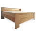 Oak´s Dubová postel Grandioso Plus 4 cm masiv dub cink - 160x200 cm