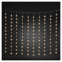 Konstsmide Christmas LED světelný závěs Sterne, 120 zdrojů, jantar