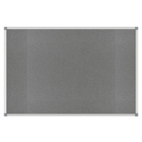 MAUL Nástěnka STANDARD, plstěný potah, šedá, š x v 1800 x 900 mm