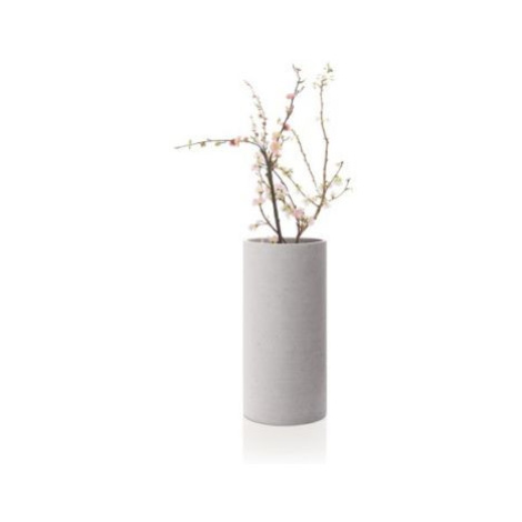Světle šedá váza COLUNA L, výška 29 cm FOR LIVING