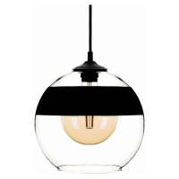 Solbika Lighting Závěsná lampa Monochrome Flash čirá/černá Ø 25cm