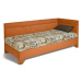Čalouněná postel s čely erika - výběr potahů - 80x200cm