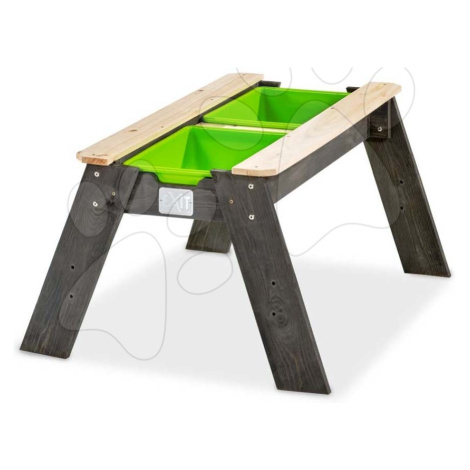 Pískoviště cedrové stůl na vodu a písek Aksent sand&water table Exit Toys velké s krytem objem 3