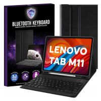 Pouzdro A Bluetooth Klávesnice Pro Lenovo Tab M11 11 TB330FU TB330XU Černá