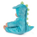 Panenka v kostýmu Dinosaurus Minikiss Croc Smoby modrý se zvukem polibku s měkkým tělíčkem od 12