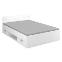 IDEA nábytek Multifunkční postel 140 × 200 MICHIGAN perleťově bílá