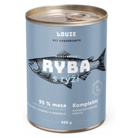 LOUIE Ryba s rýží konzerva pro psy 400 g