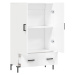 vidaXL Skříň highboard bílá 69,5 x 31 x 115 cm kompozitní dřevo