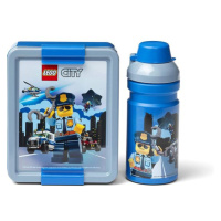 LEGO® City svačinový set (láhev a box) - modrá