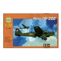Směr Model Aero MB-200 1:72 22,3x31,2cm v krabici 35x22x5cm