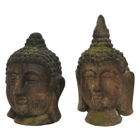 Buddha hlava polymagnesium hnědá 27-31cm Kaemingk