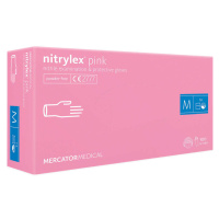 Mercator Medical Nitrylex PINK Nitrile Examination & Protective Gloves - jednorázové nitrilo