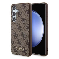 Kryt Guess GUHCS24SG4GFBR S24 S921 brown hardcase 4G Metal Gold Logo (GUHCS24SG4GFBR)