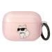 Pouzdro Karl Lagerfeld Airpods Pro cover pink Ikonik Choupette (KLAPHNCHTCP)