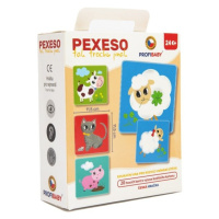 Pexeso tak trochu jinak Zvířátka 20 pevných kartiček 11,5x11,5cm spol. hra v krabičce 15x18x6cm 