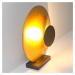 Holländer LED stolní lampa La Bocca, výška 43cm, zlatá-hnědá