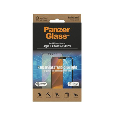 PanzerGlass Apple iPhone 14/13/13 Pro s Anti-BlueLight vrstvou a instalačním rámečkem