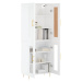 vidaXL Skříň highboard bílá 69,5 x 34 x 180 cm kompozitní dřevo