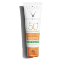 Vichy Capital Soleil Zmatňující ochranný krém 3v1 SPF 50+ 50 ml