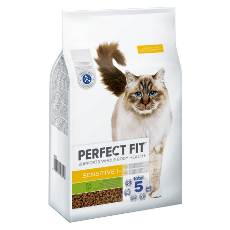 PERFECT FIT Sensitive pro kočky 1+ krocan 7 kg