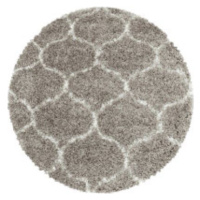 Ayyildiz koberce Kusový koberec Salsa Shaggy 3201 beige kruh Rozměry koberců: 160x160 (průměr) k