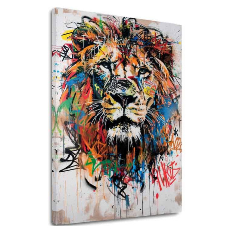 Obrázek GRAFFITI LION | Italské plátno