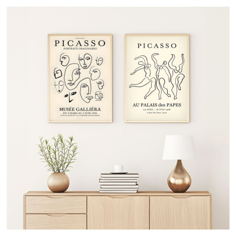 Dekorativní rámovaný obraz z MDF (2 kusy) Huhu285 - 50 x 70