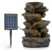 Blumfeldt Stonehenge, solární fontána, LED osvětlení, polyresin, lithium-iontový akumulátor