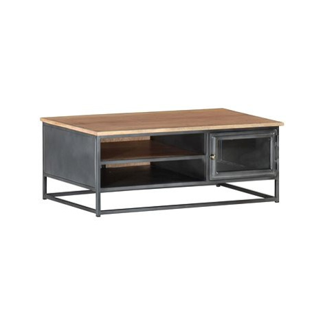 SHUMEE Konferenční stolek šedý 90 × 50 × 35 cm masivní akáciové dřevo, 323500