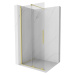 MEXEN/S Velar posuvné sprchové dveře Walk-in 70 cm, transparent, zlatá kartáčovaná 871-070-000-0