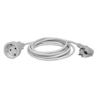 Prodlužovací kabel 3 m / 1 zásuvka / bílý / PVC / 1,5 mm2