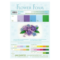 Flower Foam Speciální pěnová guma A4 - modrofialové barvy 6 ks