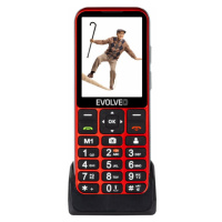 EVOLVEO EasyPhone LT s nabíjecím stojánkem červený Červená