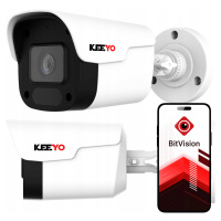 Keeyo Kamera 2K+ Ip PoE 4Mpx Detekce Ai Onvif Mikrofon IR25m IP66 114°