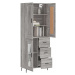 vidaXL Skříň highboard šedá sonoma 69,5 x 34 x 180 cm kompozitní dřevo