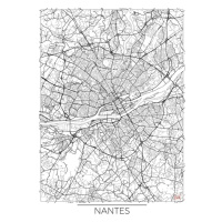 Mapa Nantes, Hubert Roguski, 30 × 40 cm