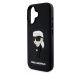 Zadní kryt Karl Lagerfeld 3D Rubber Ikonik pro Apple iPhone 16, black