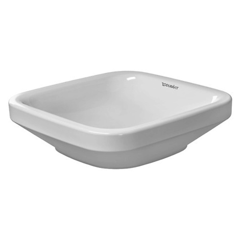 Duravit DuraStyle - Umyvadlo na desku, 43x43 cm, bez přepadu, bílá 0349430000