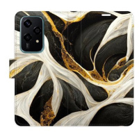 iSaprio Flip pouzdro BlackGold Marble pro Honor 200 Lite