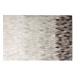 Šedobílý kožený koberec MALDAN 160 x 230 cm, 160586
